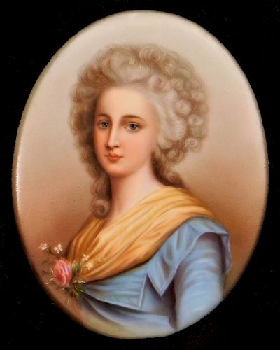 Hutchenreuther Princess Elisabeth Porcelain Plaque