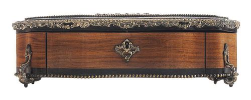 French Empire Serpentine Fruitwood