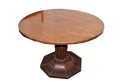 Biedermeier Manner Pedestal Dining Table