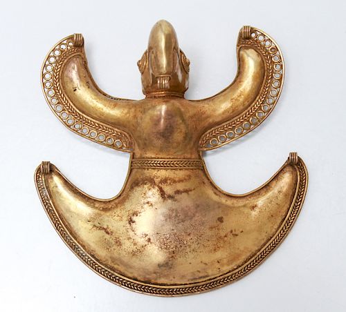 Pre-Columbian Tairona Gold Bird Pendant
