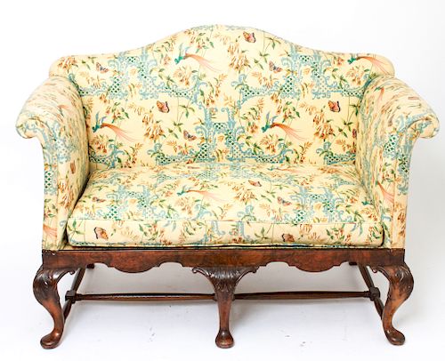 Chippendale Manner Upholstered Sofa