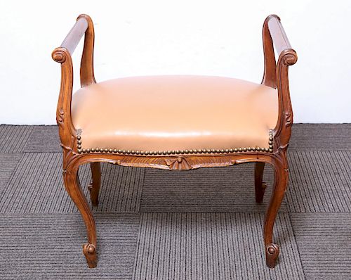 French Louis XV-Manner Bench