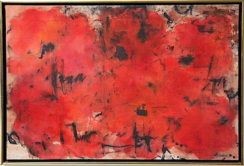 Wynn Aldrich "Crushed Poppies" Oil on Canvas