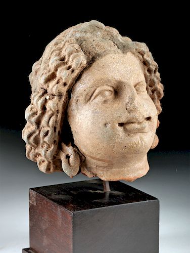 Beautiful Gandharan Terracotta Head - Bodhisattva