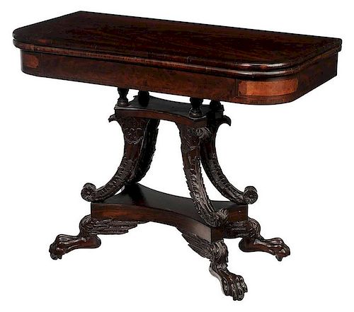 American Classical Carved Mahogany