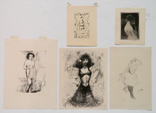 5 French prints