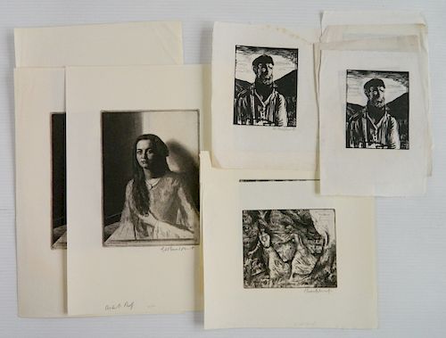 10 Gerald Brockhurst prints