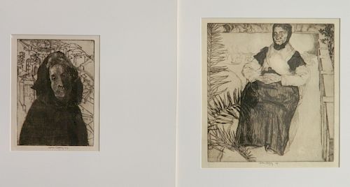 2 John Copley etchings