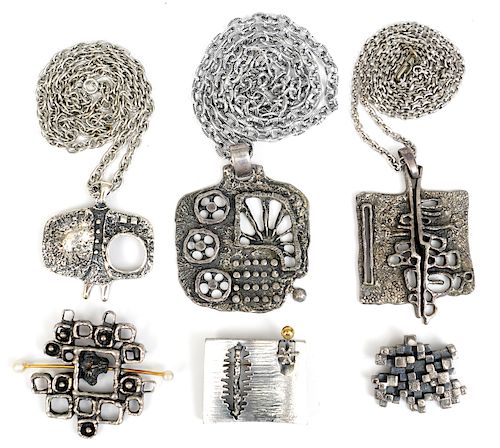 6 Pc. Assortment of Guy Vidal Jewelry sold at auction on 18th July |  Bidsquare