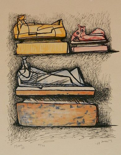 Henry Moore lithograph