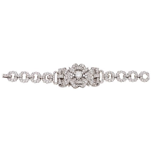 CHORNE diamond 14K white gold bracelet.