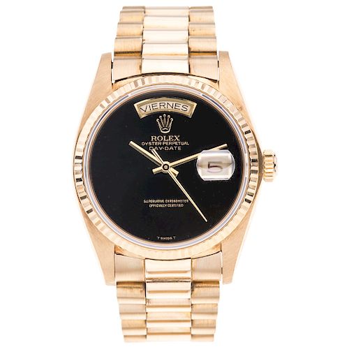 ROLEX OYSTER PERPETUAL DAY - DATE REF. 18038, CA. 1979 - 1980 wristwatch.