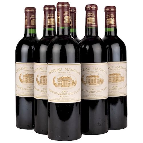 Château Margaux. Cosecha: 2000. Gran Vin Premier Grand Cru Classé. Margaux. Niveles: llenado alto.