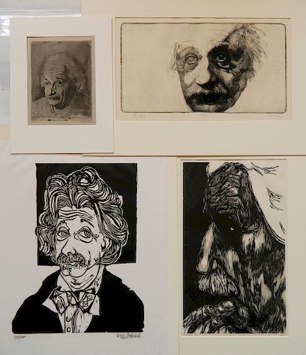 4 Portraits of Albert Einstein
