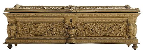 Gilt Bronze French Empire Cabinet