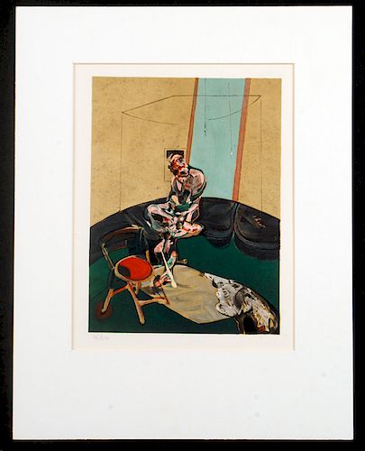 AFTER FRANCIS BACON MEMORY OF GEORGE DYER LITHO