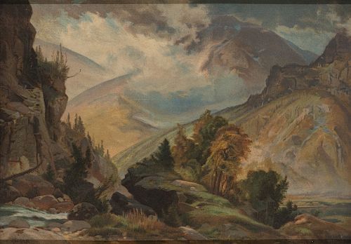 After Thomas Moran, The White Mountain, 1874.