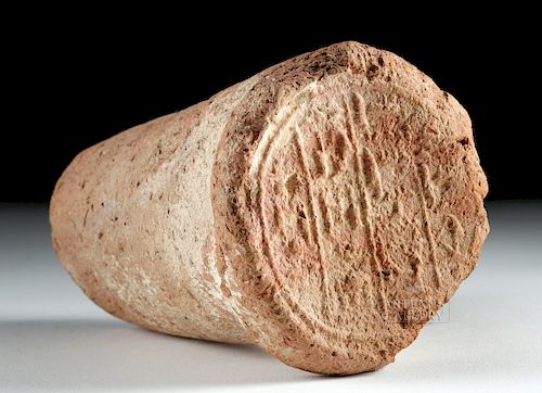 Egyptian New Kingdom Terracotta Funerary Cone