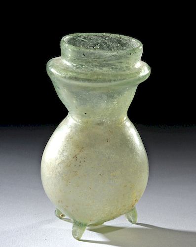 Roman Glass Bottle w/ Nubbin Feet