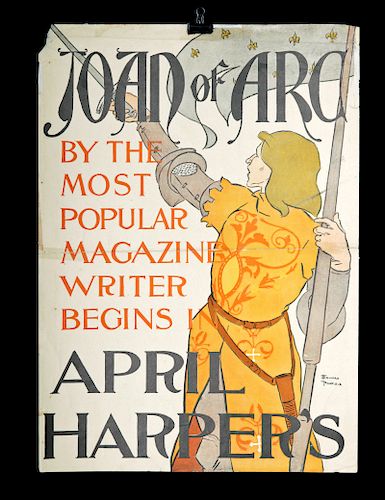 1895 Edward Penfield Poster, Harper's Joan of Arc