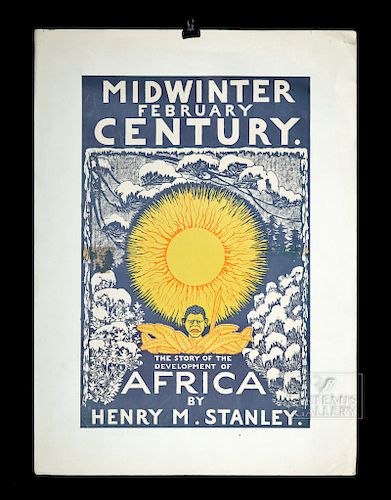 Art Nouveau Scribner's Century Poster - Stanley - 1896