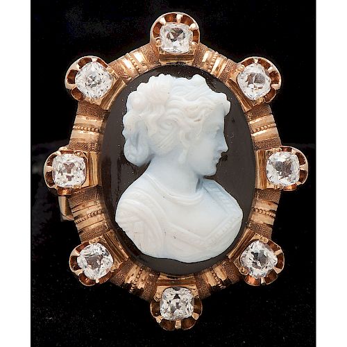 14k Gold Victorian Cameo Ring