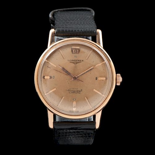 Longines Conquest 18k Rose Gold Wristwatch
