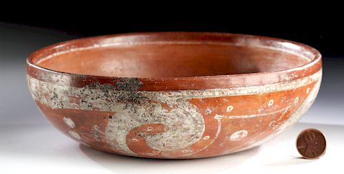Lovely Ixcuintla Polychrome Pottery Bowl
