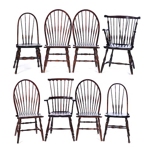 8 Windsor Chairs