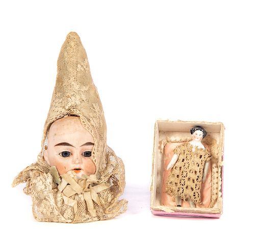 Antique Doll and Automaton Head