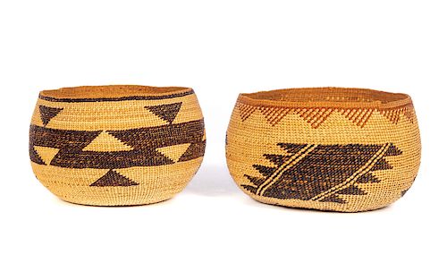 2 Native American Woven Baskets
