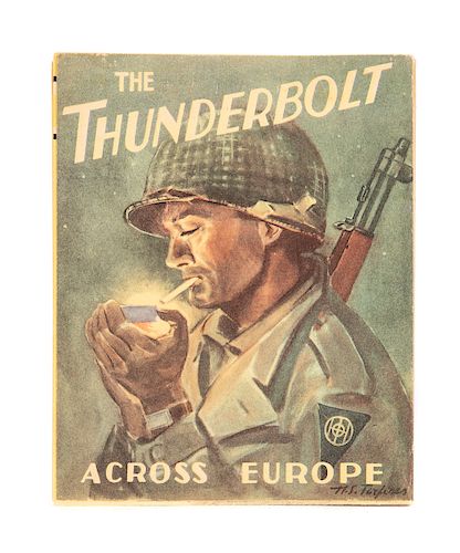 WWII Thunderbolt Across Europe Pamphlet with Map