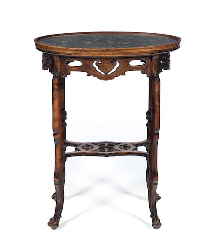Chinese MOP Inlaid Lamp Table