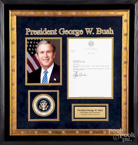 George W. Bush typed and signed letter