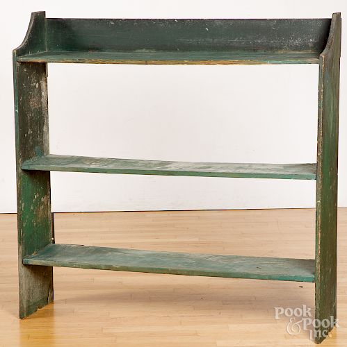 Painted pine bucket bench
