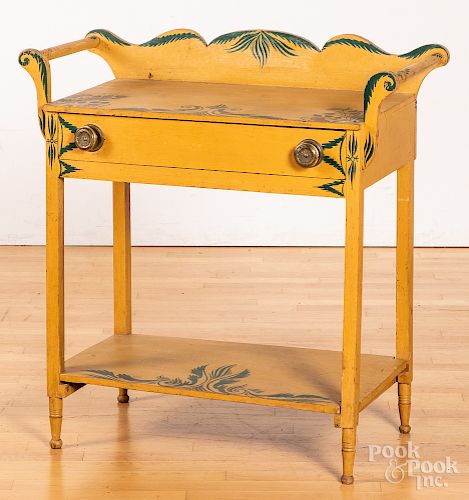 New England painted pine dressing table