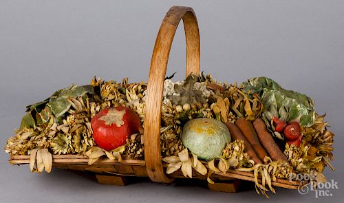 Doris Stauble, basket of vegetables