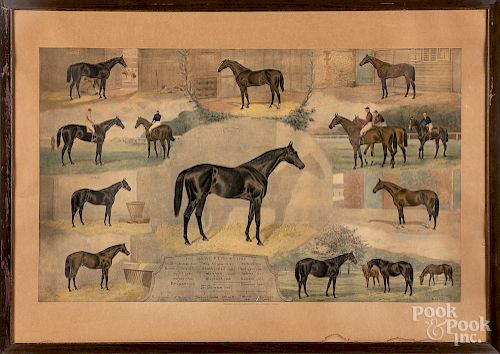 Three horse lithographs