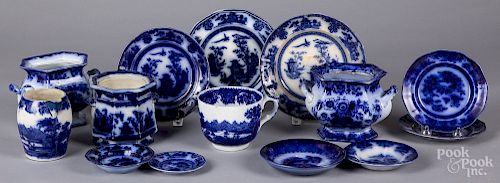 Collection of Flow Blue china