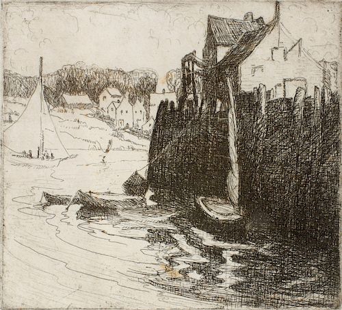 ILAH KIBBEY (1888-1958) DRYPOINT ETCHING