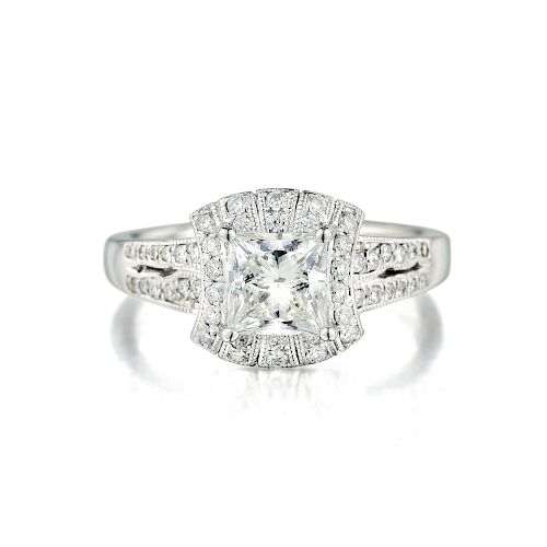 Orianne 1.03-Carat Princess-Cut Diamond Ring