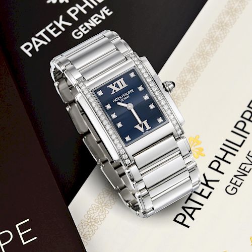 Patek Philippe Twenty~4 Ladies Diamond Watch in Steel