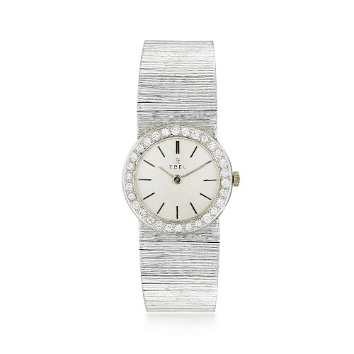 Ebel Ladies Ultra-Thin Watch in 18K White Gold