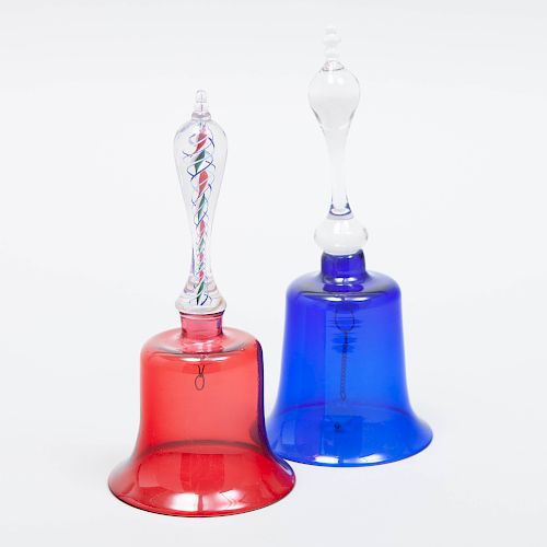 Two Glass Table Bells