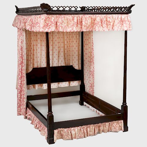 George III Style Mahogany Tester Bed
