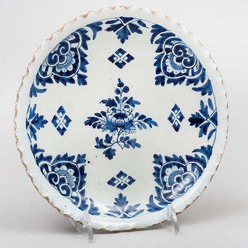 Dutch Delft Blue and White Small Plate