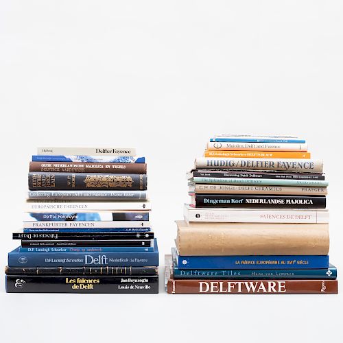 Group of Thirty-Four Books on Delft
