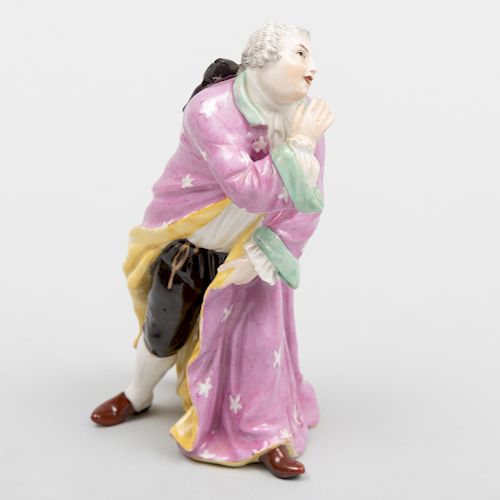 Meissen Porcelain Male Figure 'Thrown Kiss'