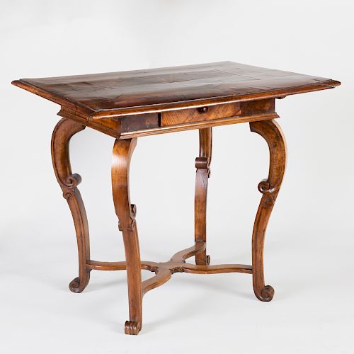 Dutch Inlaid and Walnut Center Table
