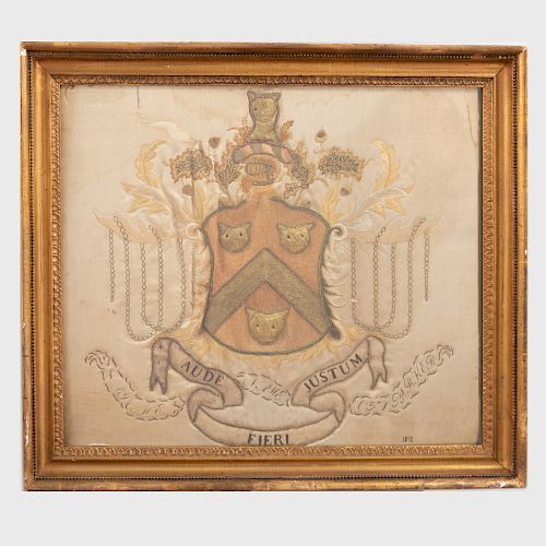Mary Balch School: Parker Family Embroidered Coat-of-Arms